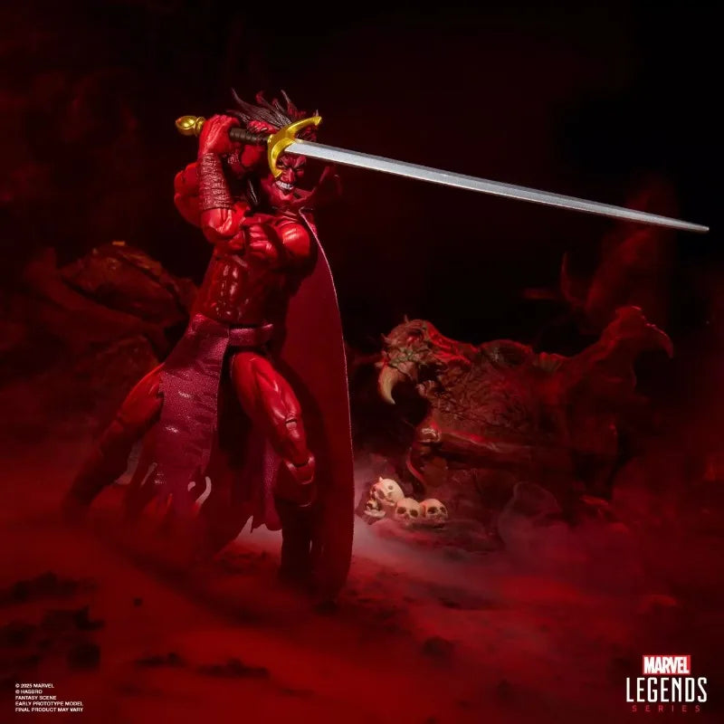 Original Hasbro Marvel Legends Series Mephisto Hell Throne Set ML Anime Figure Toy Collection Model