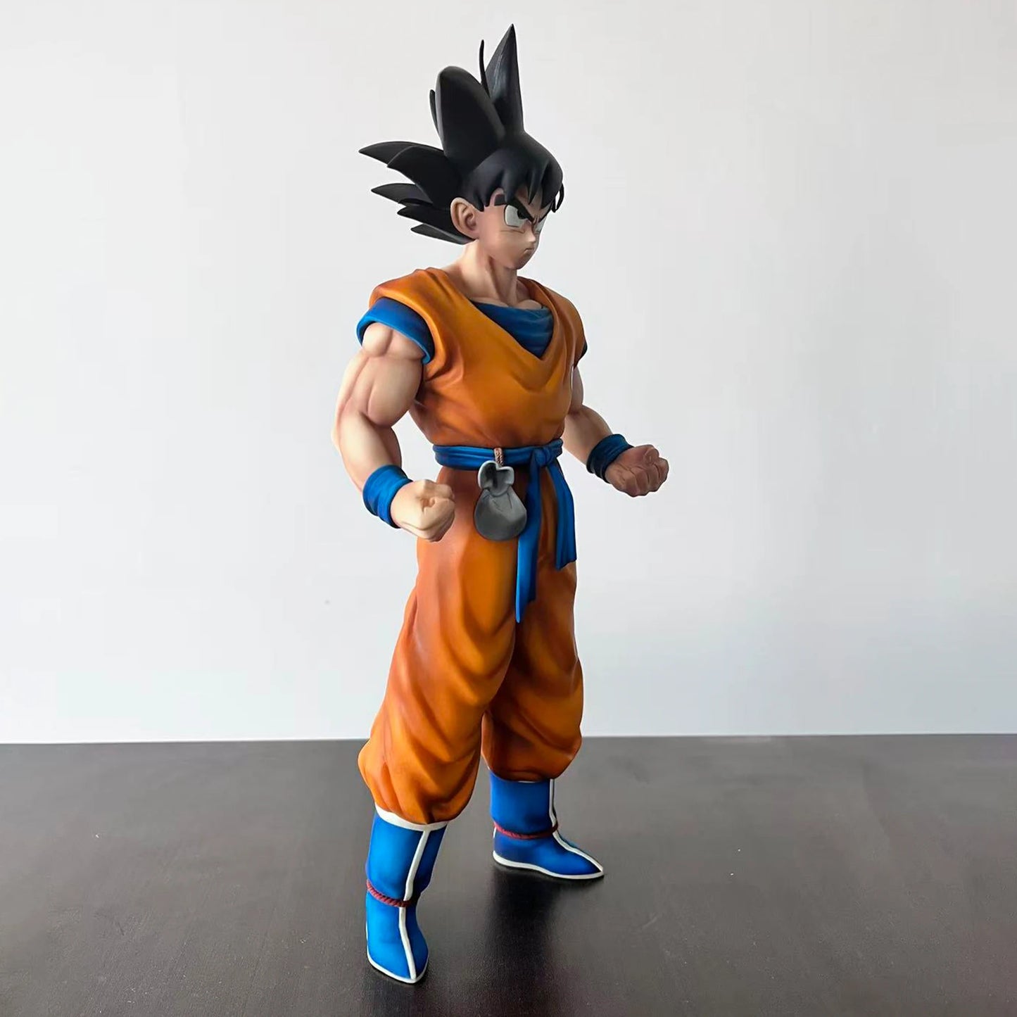 YJ Statue Dragon Ball Z Son Goku Figure Senzu Beans Super Saiyan Goku Action Figure 32cm/12.6inch Collection Model Toy Gift
