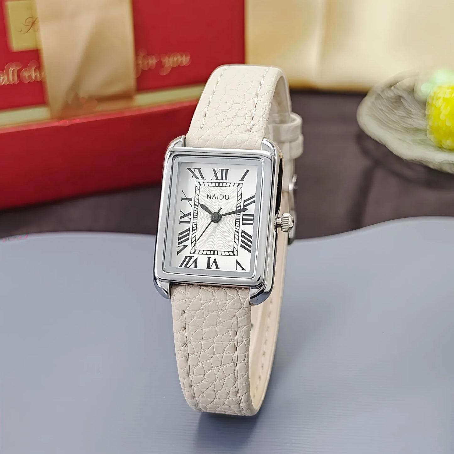 Fashion Rectangle Quartz Watch Women Luxury Brand Roman Dial Leather Strap Wriswatch Ladies Clock Relogio Feminino Dropshipping