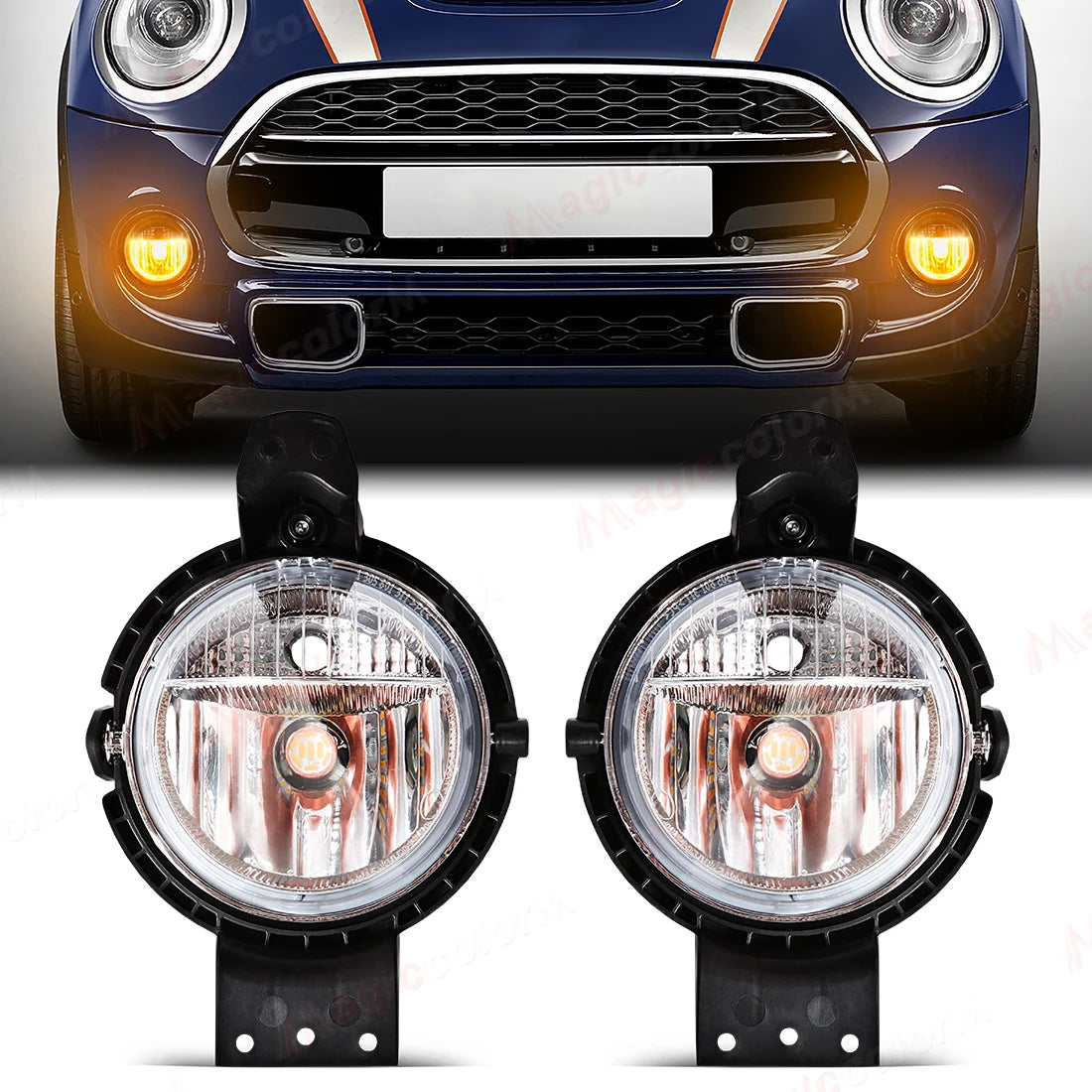 For BMW Mini Cooper 2011 - 2016 Countryman R60 Paceman R61 Fog Lights Headlight Front Driving Lamp Halogen LED Bulbs 63179802163