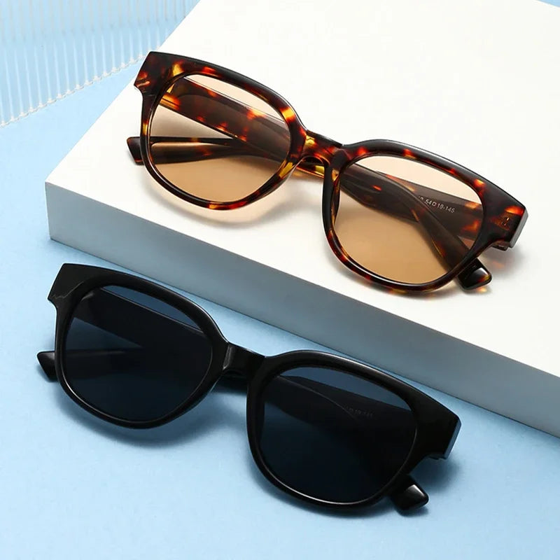 JNPCXI New Retro Square Candy Color Women Sunglasses Fashion Leopard Blue Trending Men Sun Glasses Shades UV400