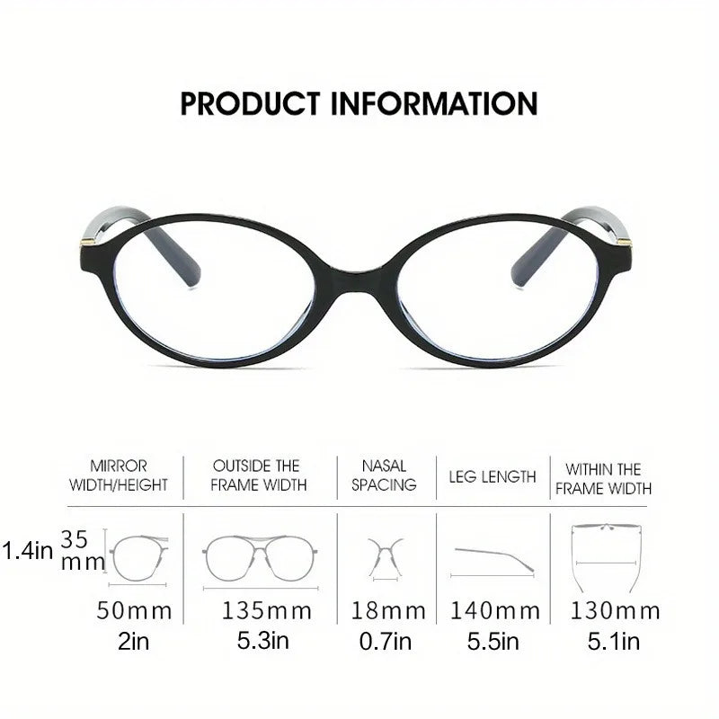 Blue Light Blocking Retro Y2K Style Small Frame Glasses Chic Leopard Print for TV Computer Phone Use Perfect for Parties