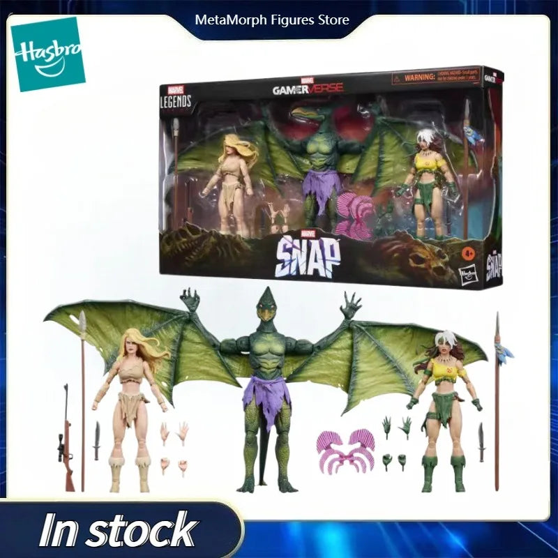 Original Hasbro Marvel Legends Series Gamerverse Shanna The She-Devil Rogue Sauron Anime Figures Toys Collection Models