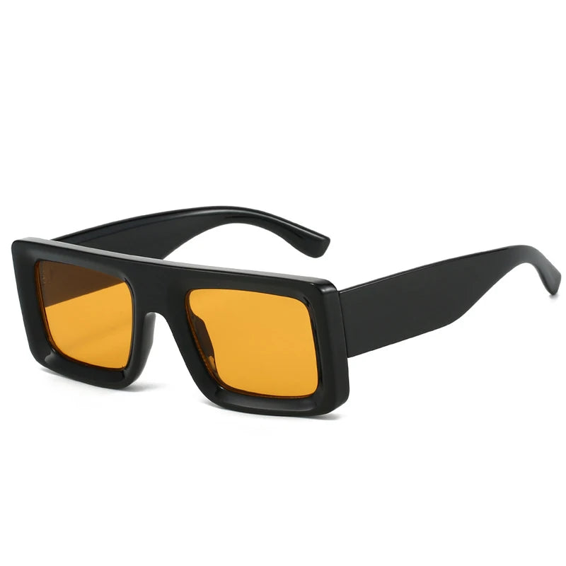 JNPCXI New Square Sunglasses Women Shades UV400 Retro Trending Rivets Men Gradient Sun Glasses
