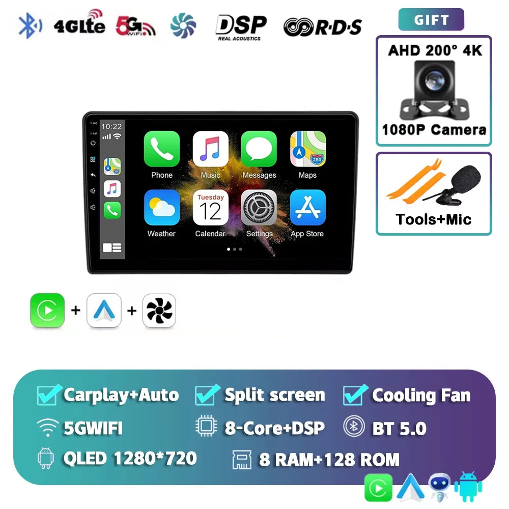 Android 15 Car Radio For Citroen Berlingo B9 Peugeot Partner Wireless Carplay Android Auto Stereo 4G Car Multimedia Player DSP 2