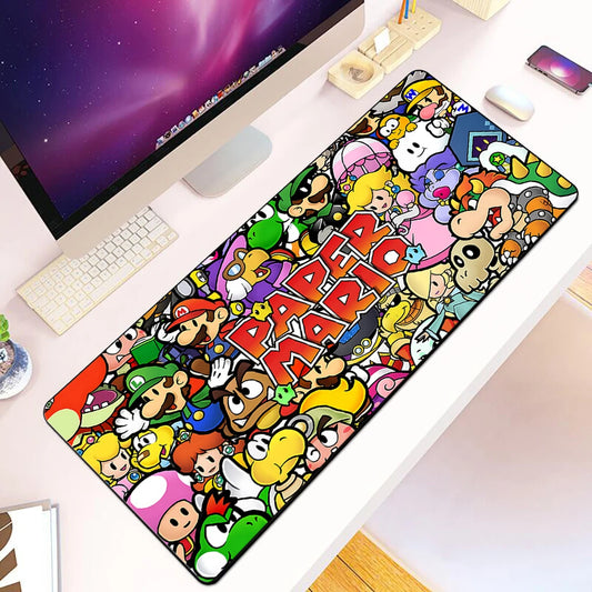 Game Bros Super Marios Mousepad HD Printing PC Game Keyboard Non-slip Mouse Pad5