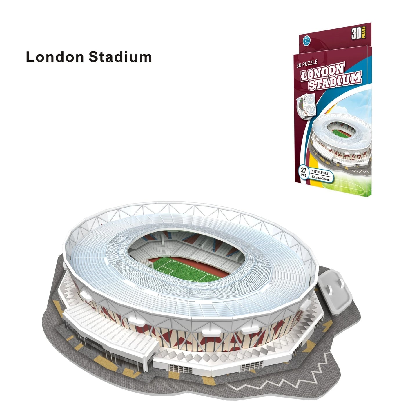 3D Stadium Puzzle Bernabeu Camp Nou Anfield Stadium  League Football Stadium Model, Famous Buildings Children's 3d Puzzle Toys