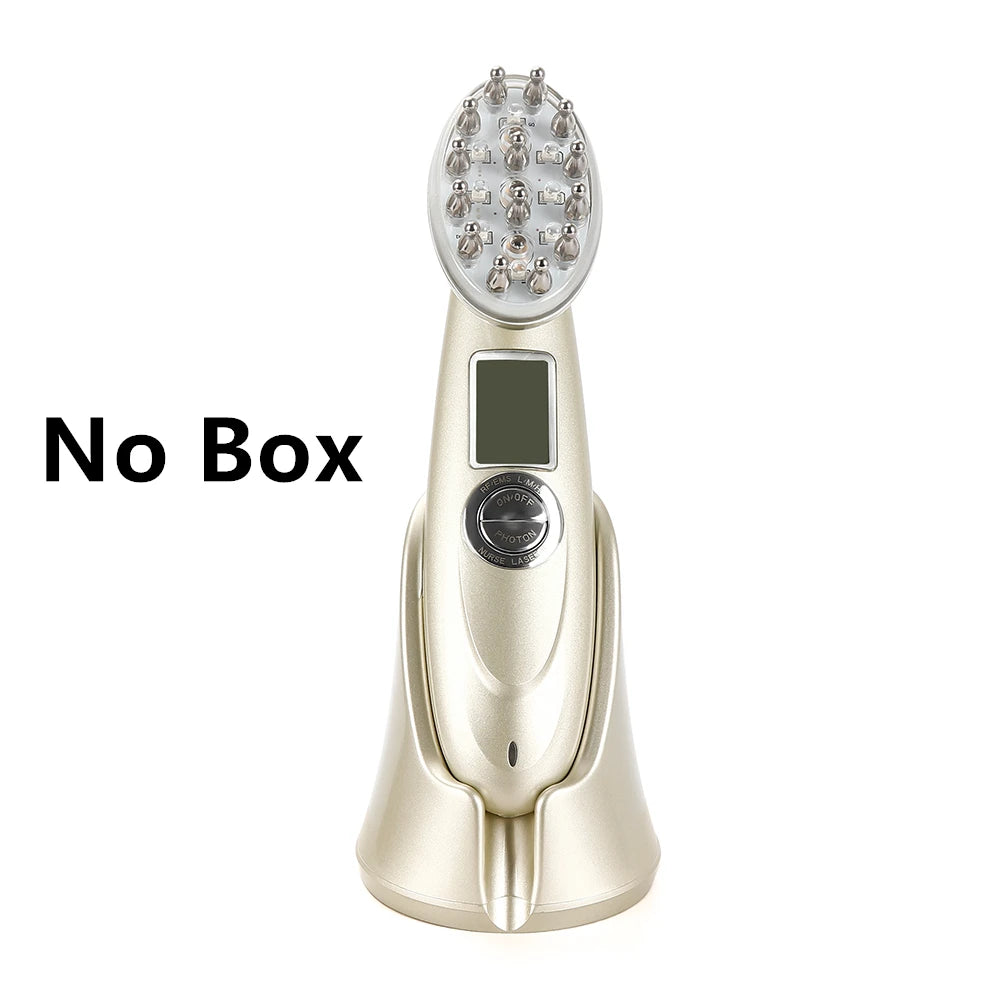 Electric Laser Hair Growth Comb Infrared EMS RF Vibration Massager Microcurrent Hair Care Hair Loss Treatment Hair Regrowth