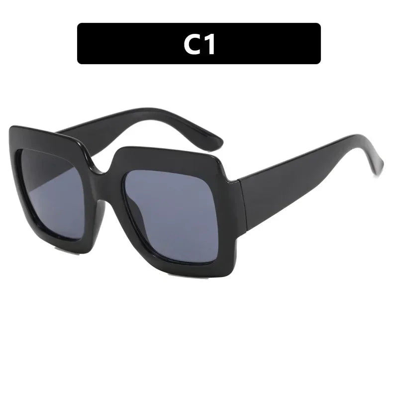 JNPCXI Oversized Square Sunglasses Women Fashion Shades UV400 Men Luxury Brand Designer Male Female Sun Glasses