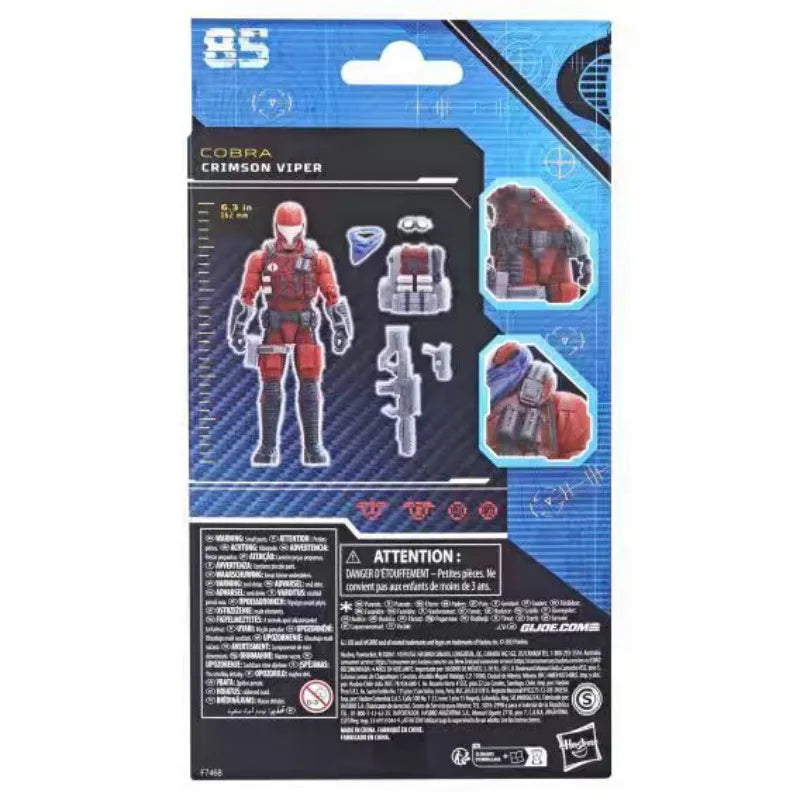 Original Hasbro G.I. Joe Classified Series COBRA 85 Crimson Viper Anime Figure Model Toys Ornaments