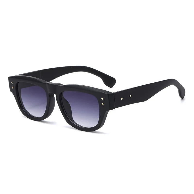 JNPCXI Ins Popular Fashion Cat Eye Sunglasses Women Retro Rivets Clear Gradient Shades UV400 Men Trending Sun Glasses