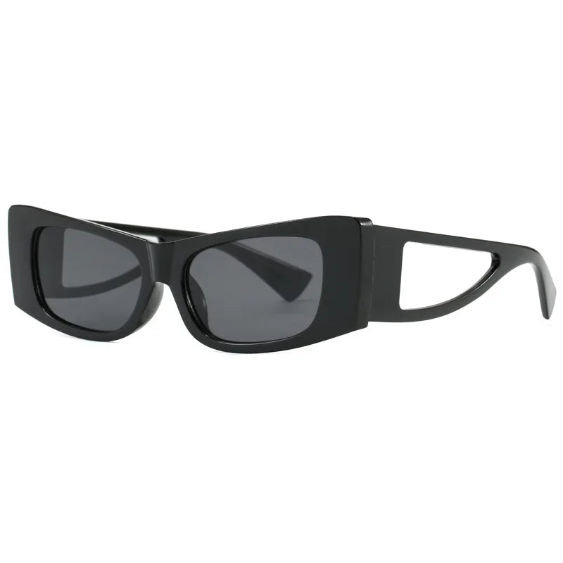 JNPCXI New Retro Cat Eye Women Sunglasses Fashion Black Orange Shades UV400 Men Trending Rivets Punk Sun Glasses