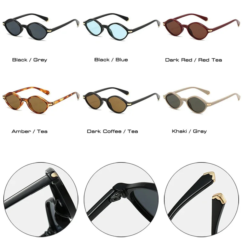 JNPCXI New Retro Polygon Cat Eye Sunglasses Women Fashion Leopard Shades UV400 Men Rivets Sun Glasses