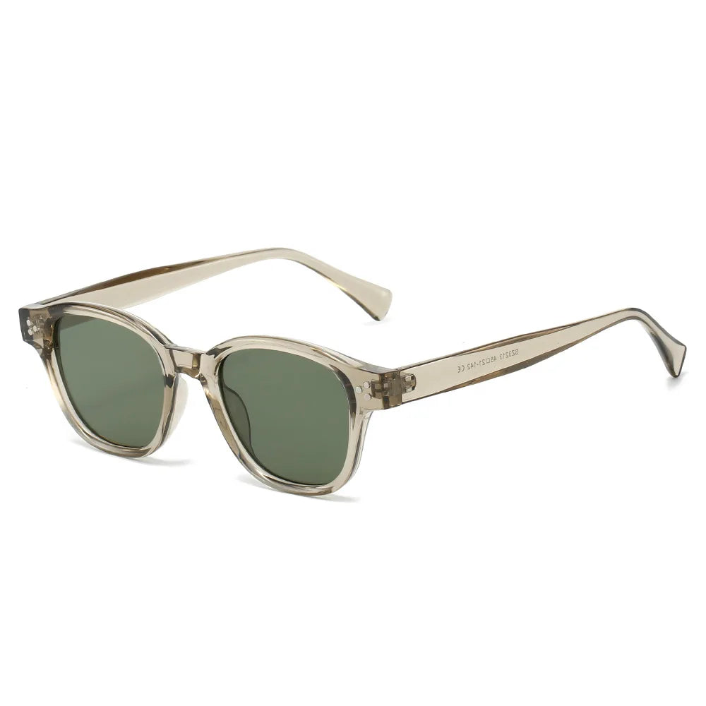 JNPCXI New Square Women Rivets Sunglasses Gradient Shades Men Sun Glasses UV400