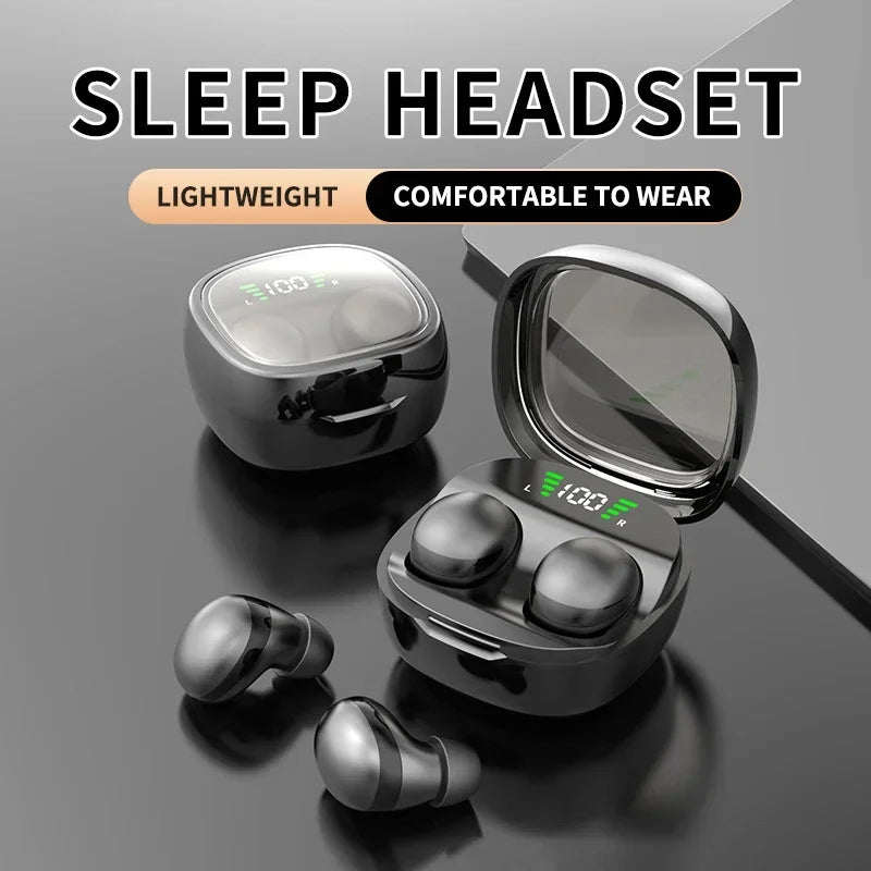 VIVO mini Invisible Sleep Headphones Wireless Bluetooth 5.3 Earbuds Noise Canceling Long Lasting with HIFI Bass Quality Sound