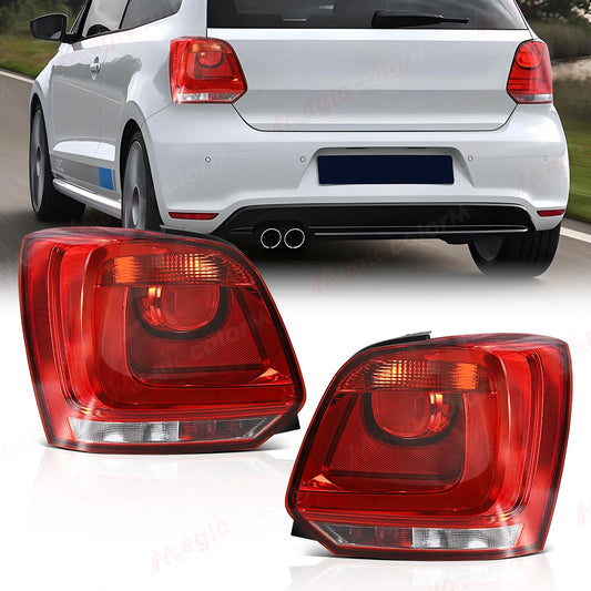 For Volkswagen VW Polo 6R 2009 2010 2011 2012 2013 2014 Taillights Brake Rear Tail Lights Assembly Car Accessories 12V No Bulbs