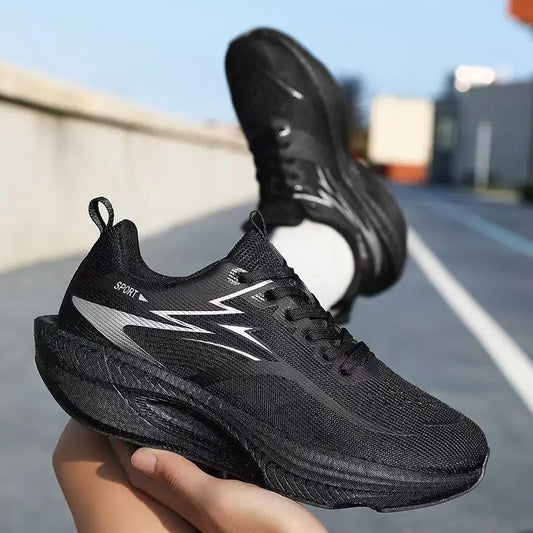 Men Running Shoes Sneakers Anti-slip Cushioned Comfortable Racing Carbon Plate Training Mesh Tennis Shoes Casual for Women 2026