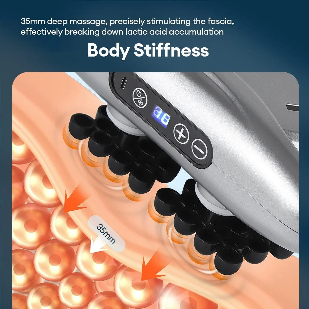 66-Heads Fascia Gun High-Frequency Vibration Body Massage Gun Back and Waist Massager Neck Shoulder Massager Muscle masajeador