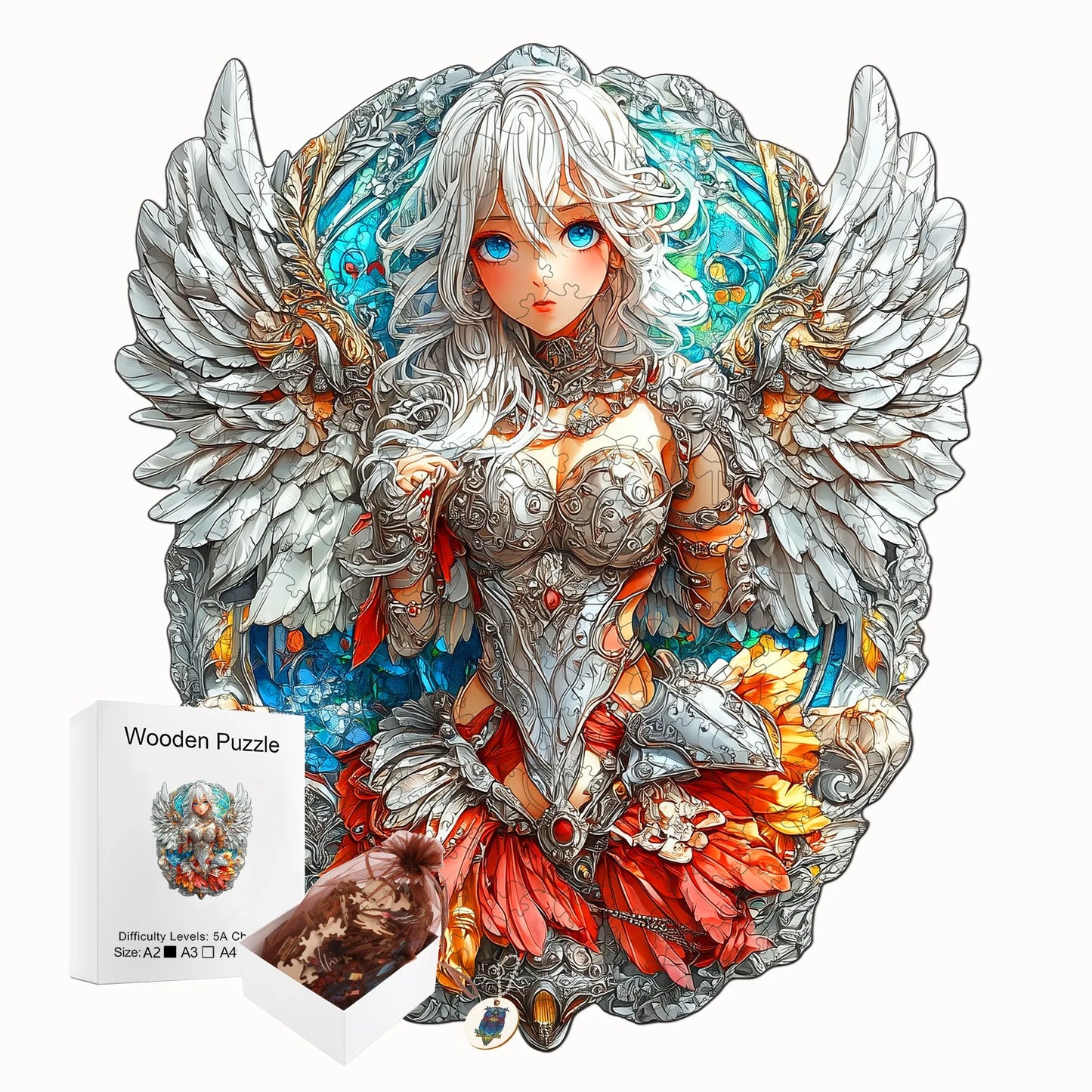 Fantasy Wooden Jigsaw Puzzle - Magical Style Wooden Decor Painting - Christmas and Halloween Gift Toy For Teen And Kid