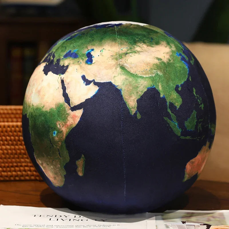 New17cm/27cm Simulation Earth Moon Sun Martian Mercury Sphere Plush Toy Pillow Star Doll Room Decor Birthday Gift For Kids Boys