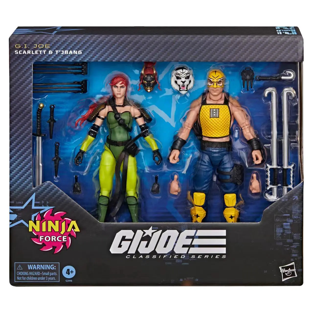 【Pre Sale】Original Hasbro G.I. Joe Classified NINJA FORCE SCARLETT & T'JBANG Action Toy Figure Collection Model