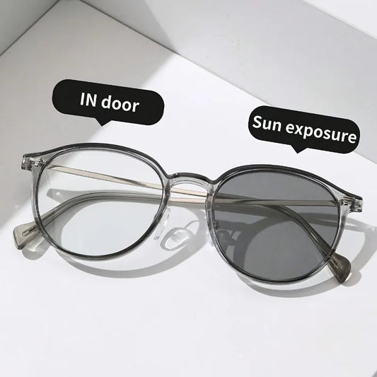 1pc  Men'S Classic Oval Frame Fashion Glasses - Clear PC Lenses, Lightweight Fashion Accessory for Daily Wear