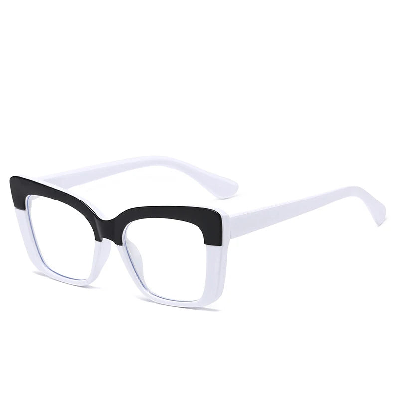 JNPCXI Square Colorful Women Glasses Frame Fashion Polygon Clear Anti Blue Light Eyewear Men Optical Rainbow Frame