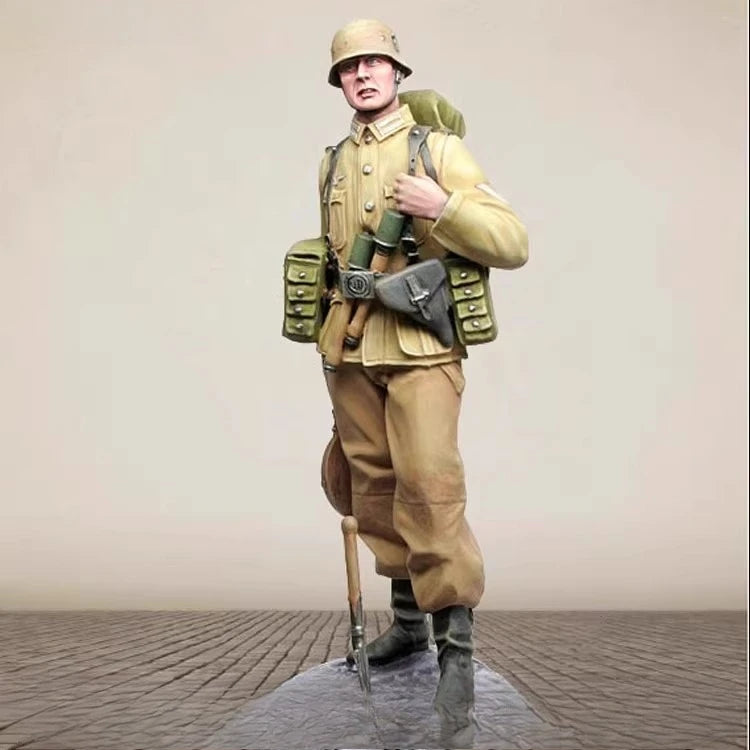 1: 16 Casting Resin Model Grey Kit Battlefield Engineering Infantry 1-Person Model Requires Assembly Unpainted