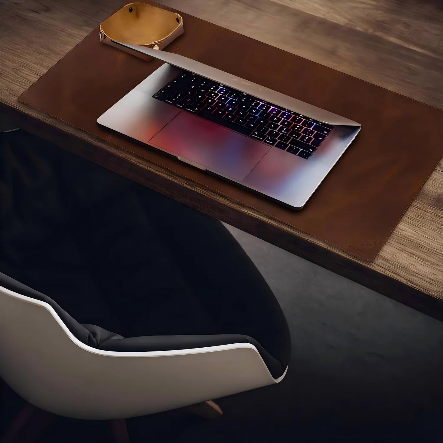 Real Leather Desk Mat, Large Desk Cover Desk Blotter Protector Computer Mouse Pad Table Laptop Office Desktop Accessories