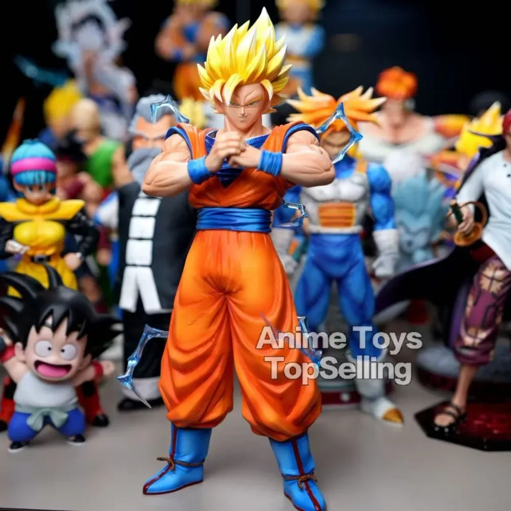 11.81in/30cm Anime Dragon Ball Z Figure SSJ2 Goku Action Figure PVC Statue