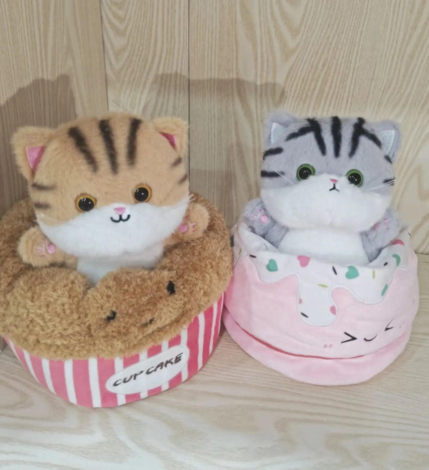 Kawaii Cat Plush Doll Toy Kitten's den Cartoon Ragdoll Cat Lucky Cat Siamese Cat Kitten  Stuffed Soft Animal Doll Gifts
