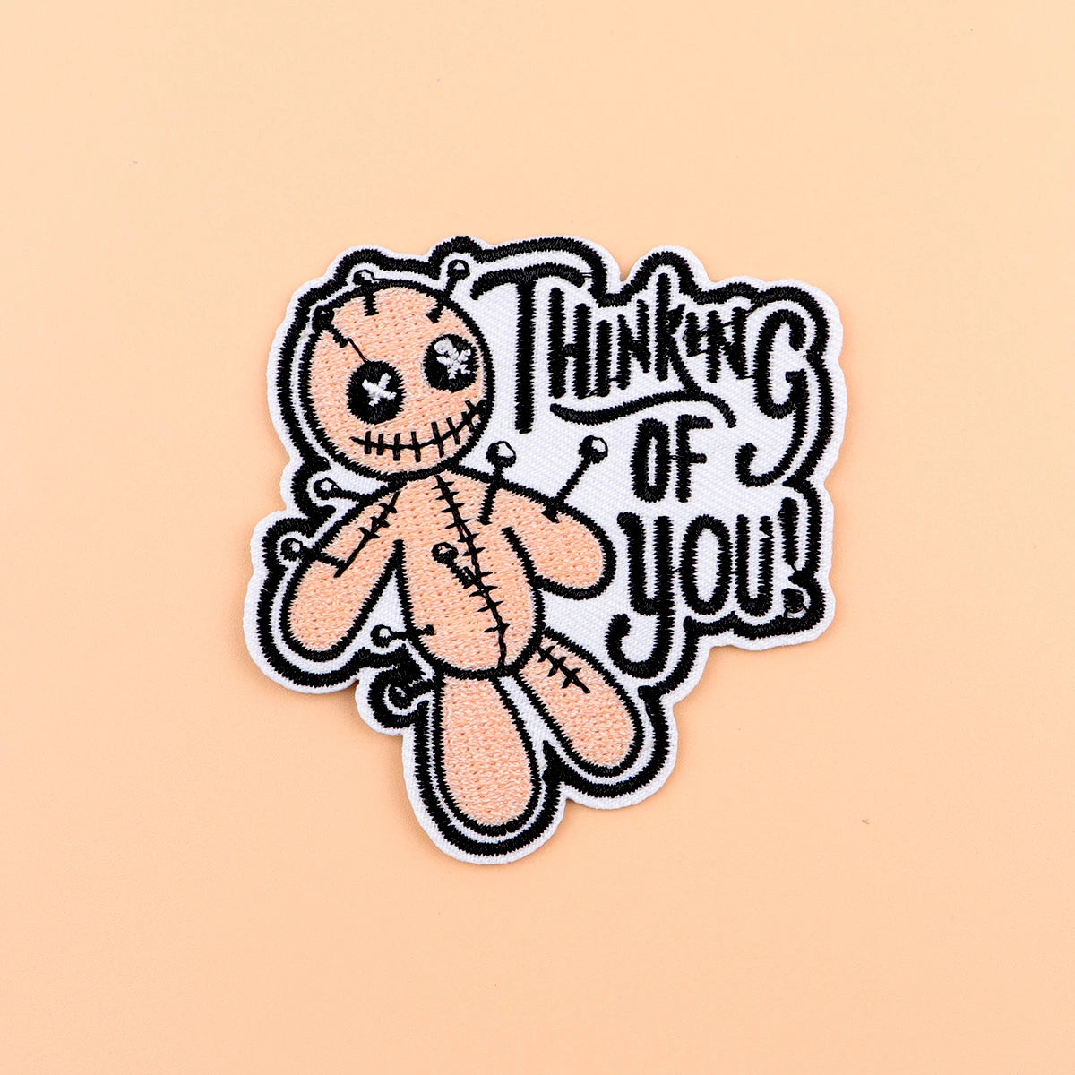 "Thinking of You!" Iron On Patch Patch For Clothing Christmas Embroidered Patch Garment Apparel Accessories Sewing Stickers