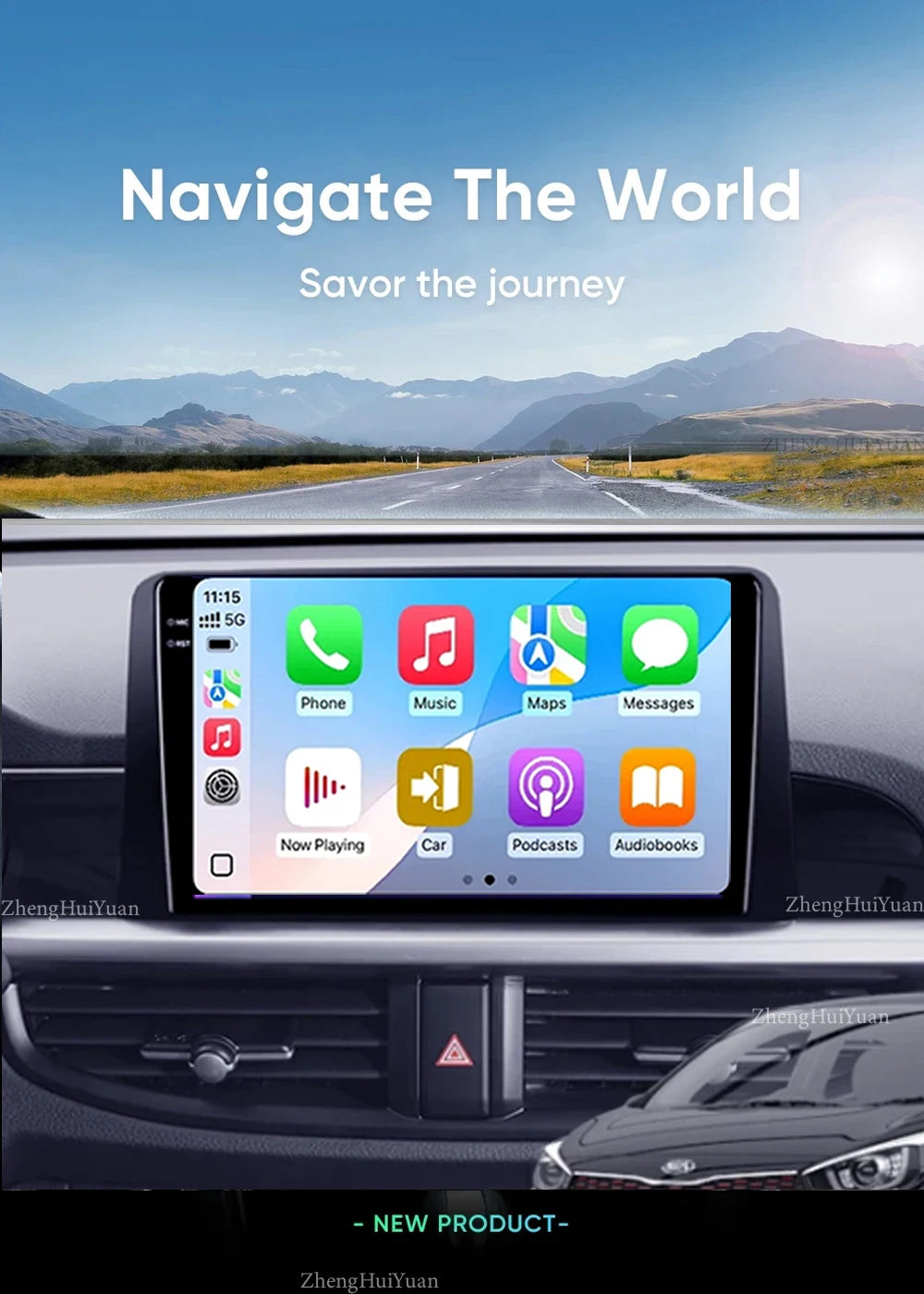 Android 15 For Kia Morning 3 Picanto 2015-2020 2K QLED Android Car Radio Multimedia Video Player GPS Stereo 4G CarPlay Head Unit