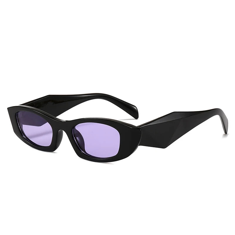 JNPCXI New Ins Popular Fashion Polygon Cat Eye Women Sunglasses Vintage Brand Designer Green Yellow Men Sun Glasses Shades UV400
