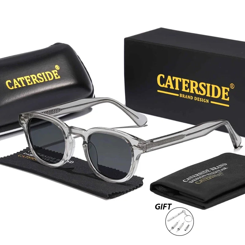 CATERSIDE Retro Small Frame Men's Prescription Sunglasses Punk Brand Design Sun Glasses Women's Party Travel Optical Eyeglasses