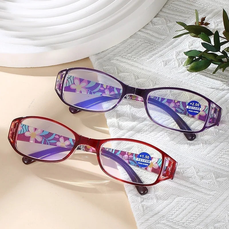 3PCS Foldable Reading Glasses for Women Anti-Blue Light Eyeglasses Men Portable Magnifier Eyewear +100 ~ +400