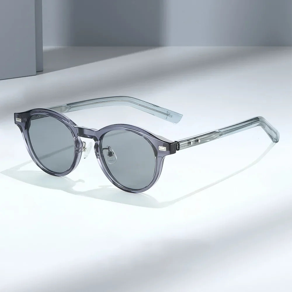 JNPCXI New Vintage TR Round Frame Sun Glasses Fashion High Quality Sunglasses Men Women UV400 Goggles Shades Eyewear