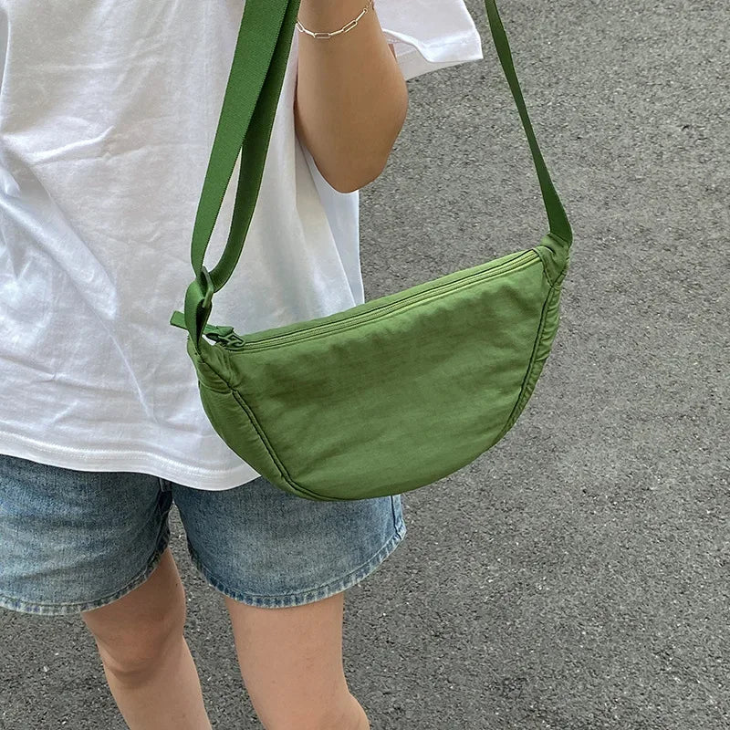 Nylon Waterproof Messenger Bag, Dumpling Multi-color High-quality Shoulder Bags