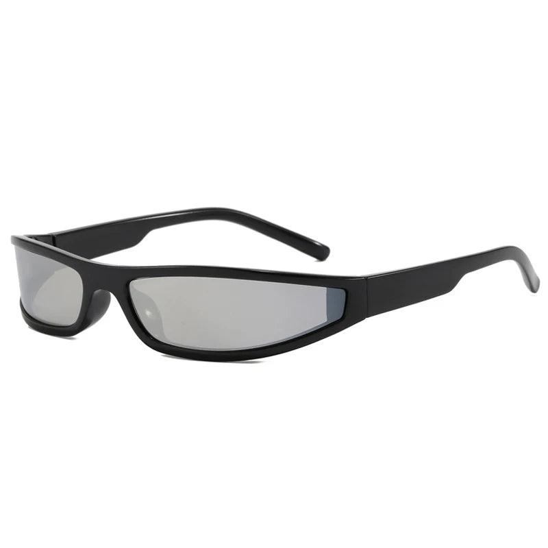 JNPCXI New Retro Y2K Cat Eye Outdoor Fashion Sports Sunglasses Women Gradient Mirror Goggles Shades UV400 Men Punk Sun Glasses