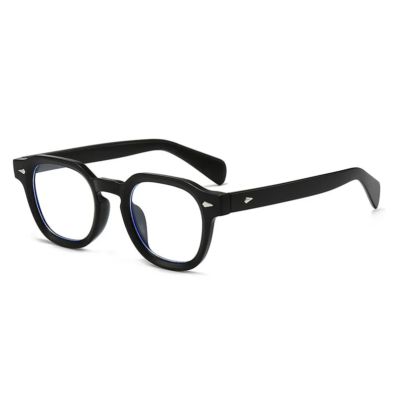 JNPCXI New Fashion Anti Blue Light Eyeglasses Frame Women Vintage Rivet Oval Women Men Luxury Leopard Prescription Glasses