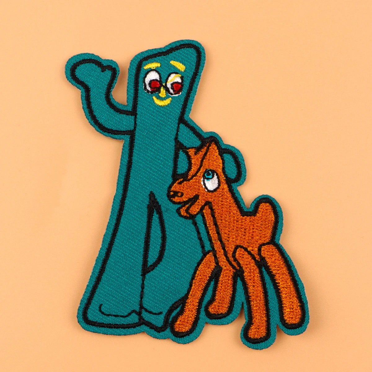 Cartoon Figure Patches On Clothes Cute Animal Iron on Embroidered Patches For Clothing DIY Stripes Applique Accessory