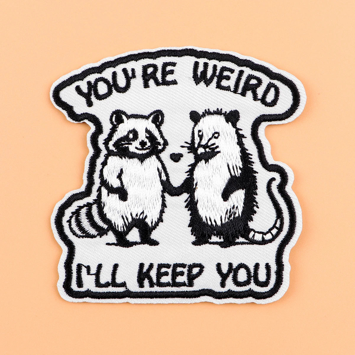 Raccoons & Opossums Iron On Patch Cartoon Patch For Clothing Embroidered Patch Garment Apparel Accessories Sewing Stickers