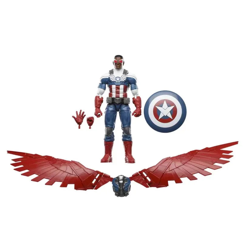 Original Hasbro Marvel Legends Series Captain America Anime Figure Collection Toys Models