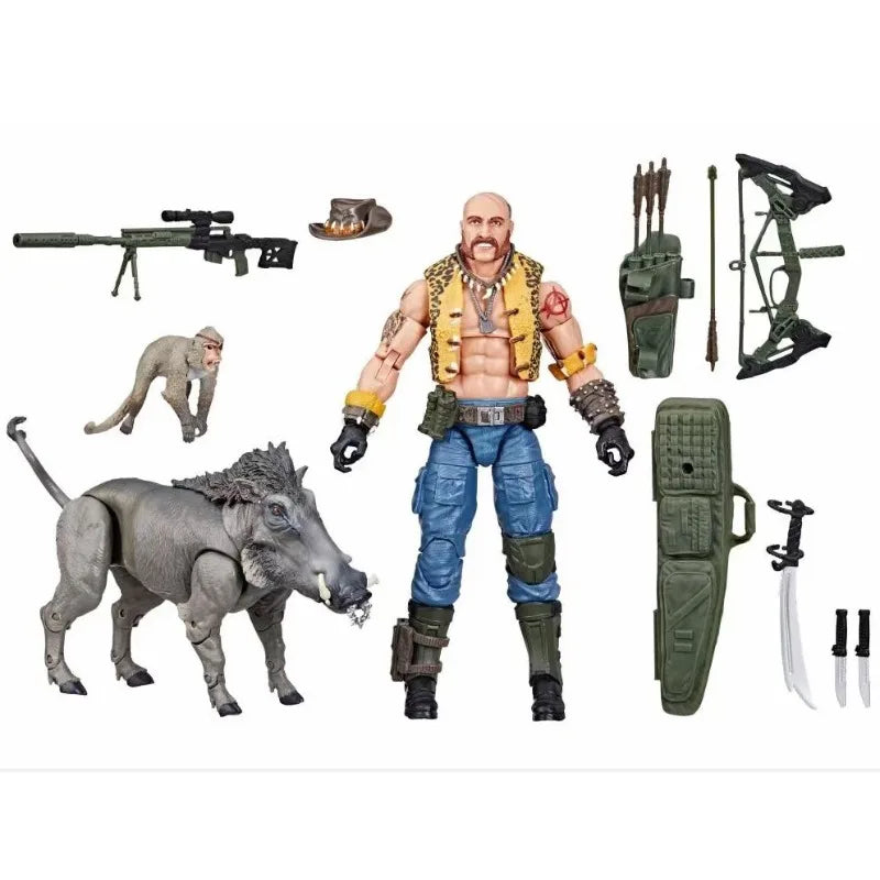 Original Hasbro G.I. Joe GI Joe Classfied Series 125 Dreadnok Gnawgahyde Porkbelly Yobbo Action Figure Collection Toys Model