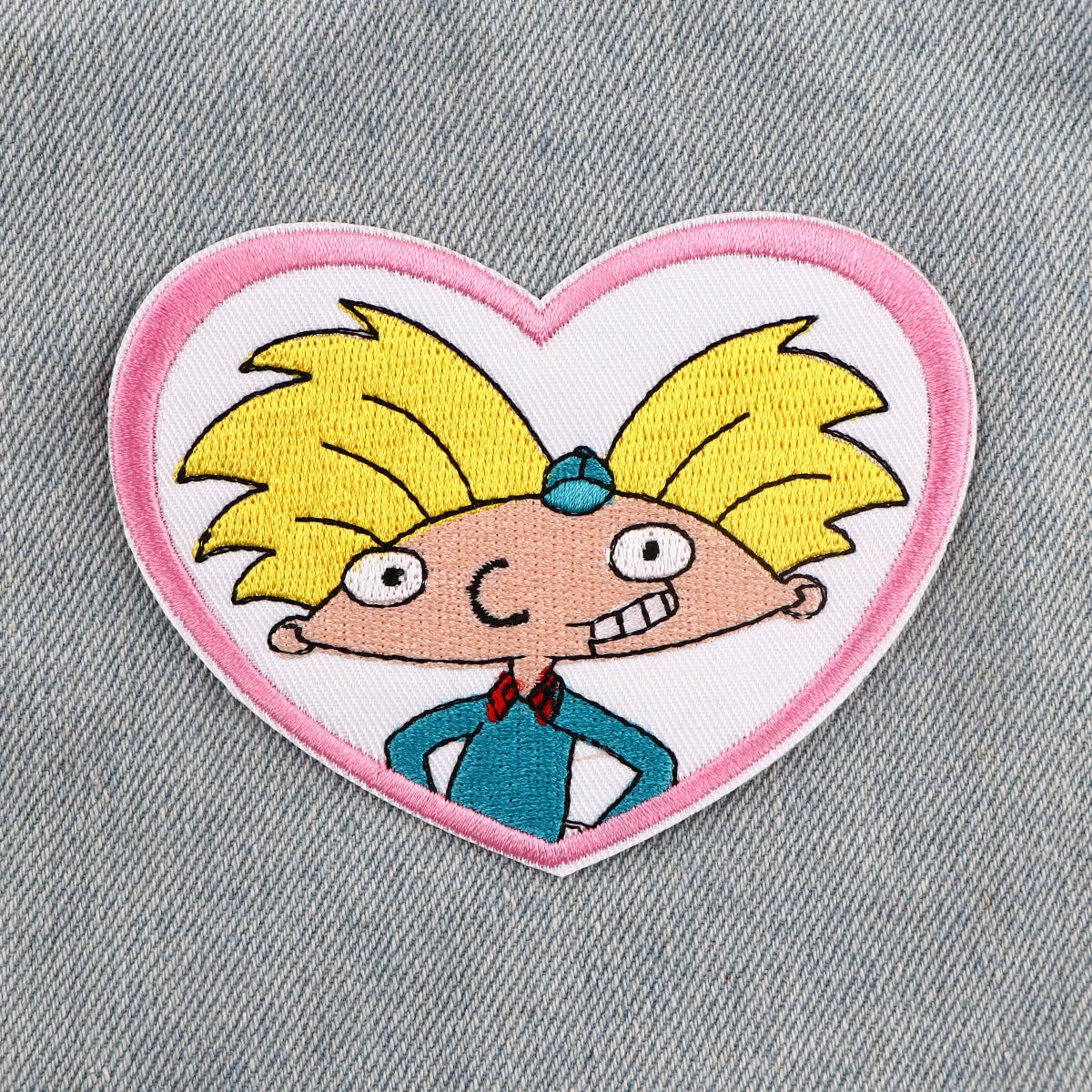 Cartoon Yellow Hair Boy Iron On Patch Clothes Patch For Clothing Embroidered Patch Garment Apparel Accessories Sewing Stickers
