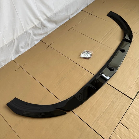 Car Front Bumper Lip Splitter Diffuser Spoiler For Mercedes Benz CLA Class C118 X118 W118 AMG 2024-2026 Guard Tuning Gloss Black