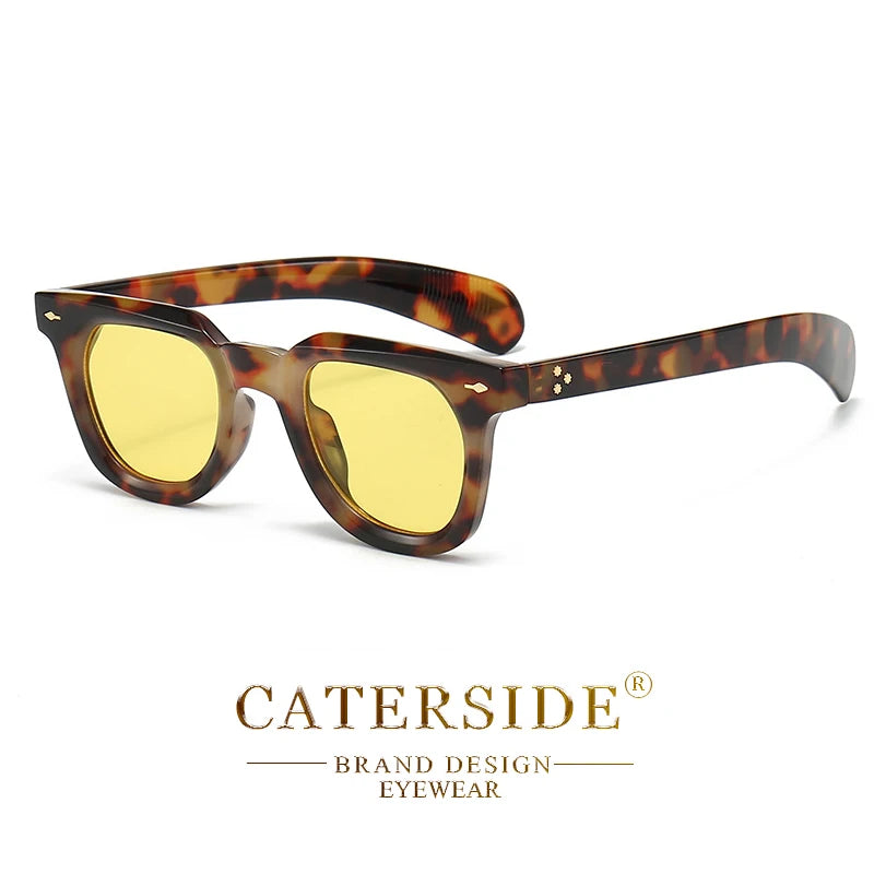 CATERSIDE Fashion Retro Sunglasses for Men Punk Brand Design Sun Glasses for Women Outdoor Beach Travel Glasses Summer Style