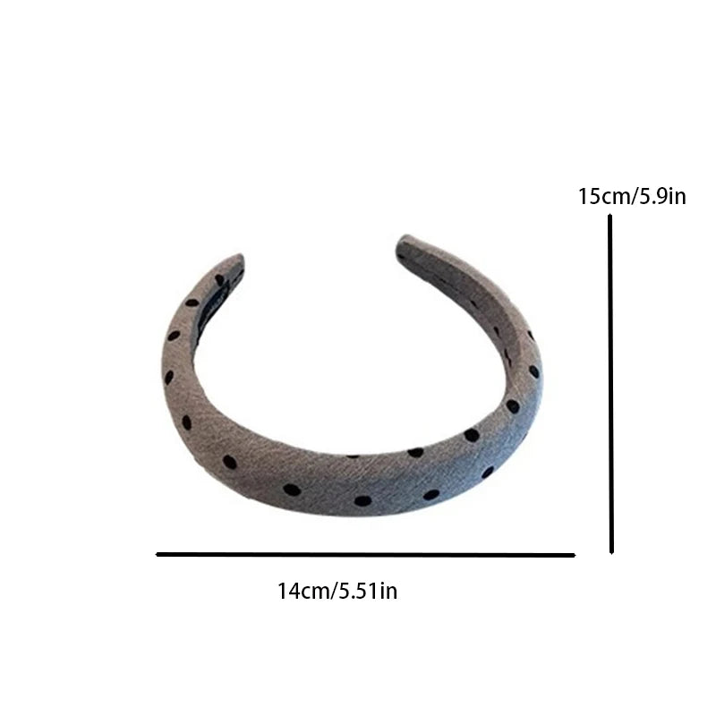Black and Gray Simple Sponge Headband for Women Elegant Suitable for Daily Wear Including Washing Up Hair Band Fashion Girl
