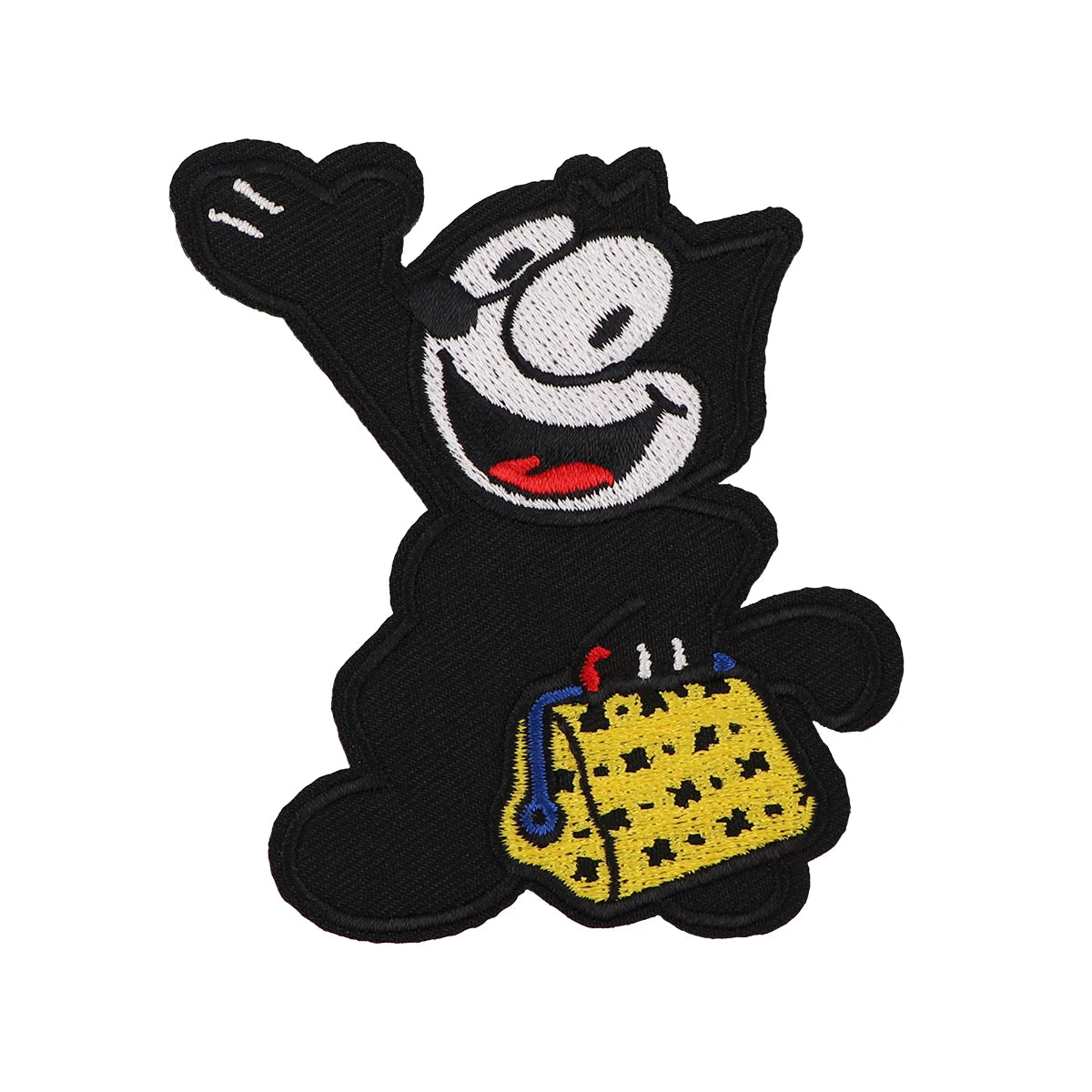 Cartoon Animal Embroidery Patch Black Iron On Patches For Clothing Thermoadhesive Patches On Clothes DIY Sew Badges