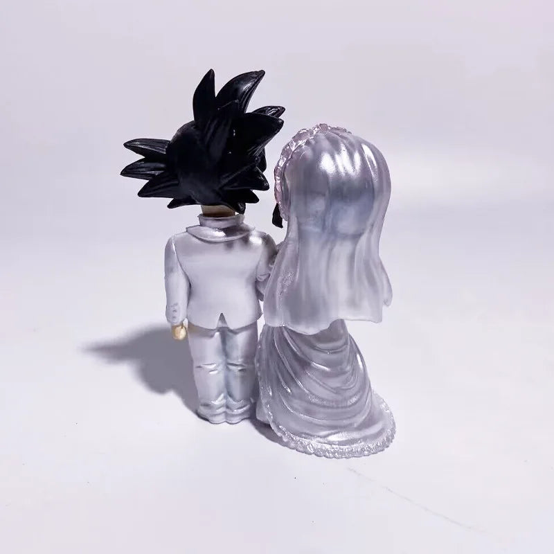 4-inch Dragon Ball Anime Wedding of Goku and Chichi Action Figure Marriage Scene